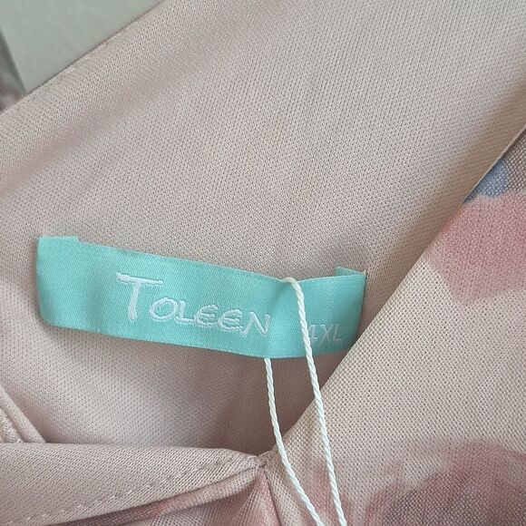 Toleen Plus Size Women Sheer Maxi Dress Size 4XL NWT - Picture 9 of 10